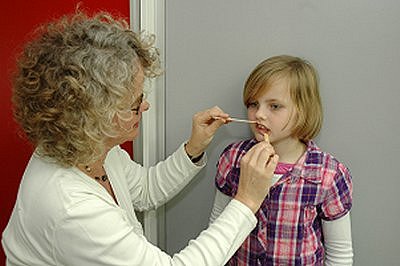 Prüfung des Schluckmusters